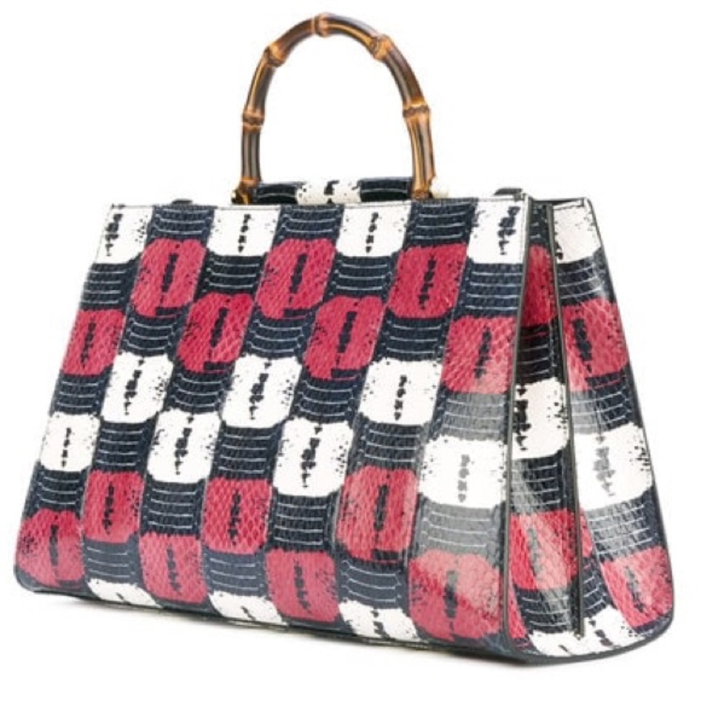 GUCCI♥️RUNWAY BAG♥️NEW❤️Nymphaea snakeskin Tote - Picture 4 of 16